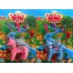 Carte poney à coiffer 10cm "ailes"